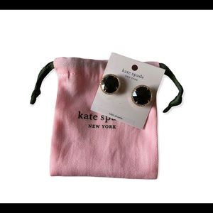 New Black Cubic Kate Spade earrings